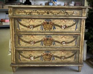 Continental painted chest