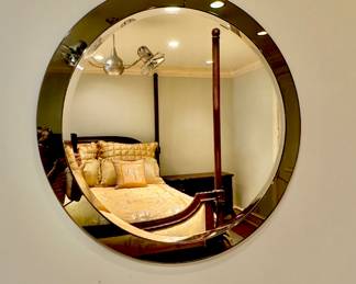 Mirror Fair NYC round beveled mirror  