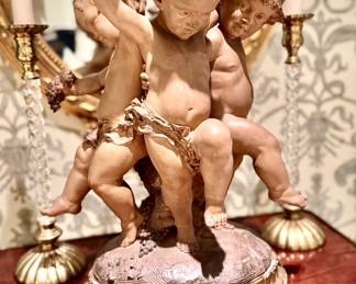 Vintage cherubs statue 