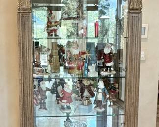 Lighted curio, one of pair