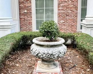 Custom made and imported from Italy urns, one of four