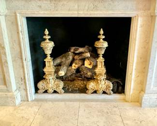 19th c. Continental andirons