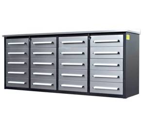 Unused 2024 Steelman 7FT-20D Stainless Steel Work Bench with 20 Drawers