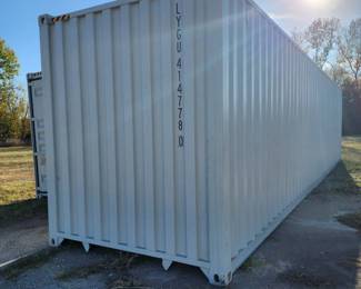 One Way Use 2024 40' High Cube Storage Container, 2 Door Opening, End Opening, APPROX 102" TALL X 96" WIDE X 40' DEEP| Wolverine LYGU4147780