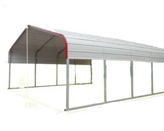 Golden Mount Classic Steel Carport 20'W x 20'L