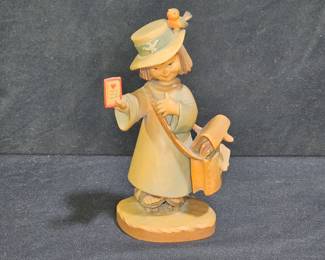 Anri Ferrandiz "Love Letter" Hand Carved Wood Fig.