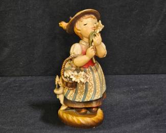 Anri Ferrandiz "Golden Blossom" Hand Carved Fig.