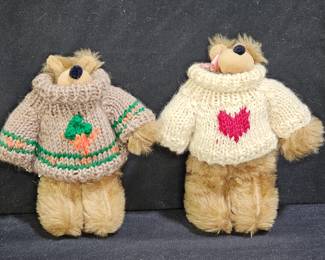 1986 & 1990 Boyds Teddy Boodle Bears