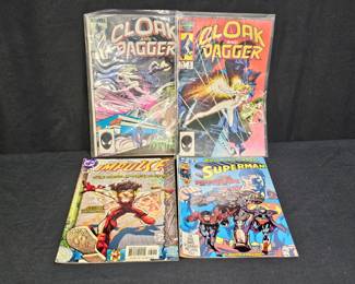 Cloak & Dagger, Superman, & Impulse Comic Books