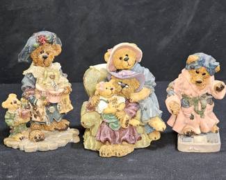 3 Boyd's Bears & Friends Figurines