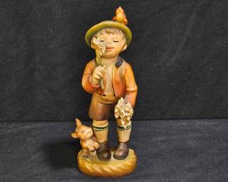 Anri Ferrandiz "Boy Smelling Flowers" Wooden Fig.