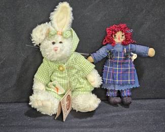 Boyd's Bears Mini Raggedy Ann & Tessie Bunny