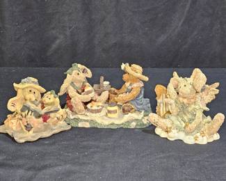 3 Boyd's Bears and Friends Figurines