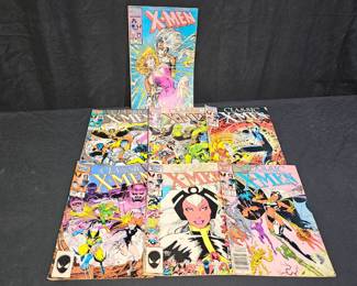 Seven 1986 X-Men Comic Books