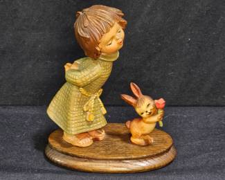 Tori Art by Anri Ferrandiz "Girl with Bunny Fig.