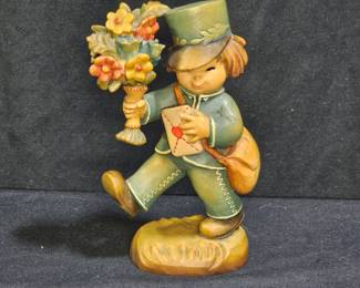 Anri Ferrnadiz "Knock 3 Times" Hand Carved Fig.