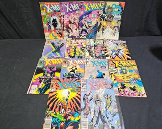 Fourteen 1989 X-Men Comic Books