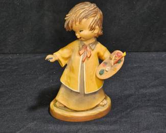 Anri Ferrandiz "Little Boy Artist" Hand Carved Fig
