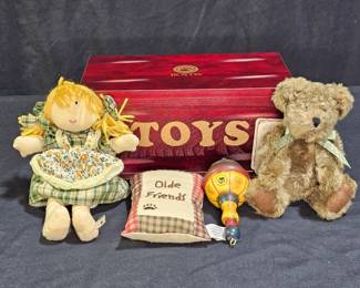 Boyd's Toy Box with Bear, Snuggle B Doll & More