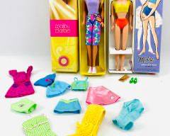 New in Box Reissue series of MATTEL 1971 Malibu Barbie, Midge Barbie Best Friend And Some Accessories Assorted Lot. Barbies in Original Boxes
