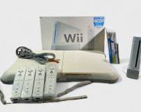 Preowned Nintendo Wii + Wii Fit Board, 4 Wii Controllers, & a bundle of 4 Games!
