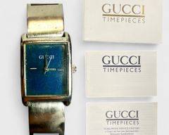 Vintage Gucci 1500 Silver Tone Quartz Wristwatch
