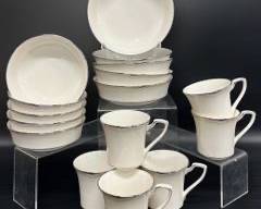 Fine NORITAKE Sterling Cove 7720 China Ten Bowls and Six Tea Cups
