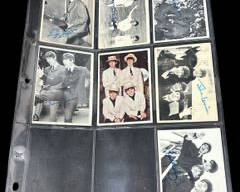 Seven Vintage 1960s Beatles Rock Band Printed Signature Collectible Trading Cards Featuring All Four Members
