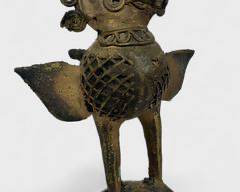 Antique Asian Garuda Bronze Alloy Abstract Bird Figurine

