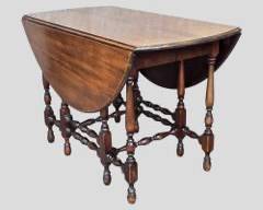 Vintage Drop Leaf Gate Leg Dining Table
