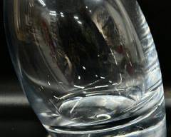 Nambe Crystal Art Glass Tilt Ice Bucket Modern Form
