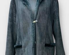 BONMARCHE Black Luxurious Hooded Fleece Jacket W/ Big Front Pockets, Size L
