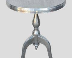 Fancy Cast Aluminum Tripod Base Side Table Modern Style
