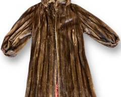 Vintage Full Length Mink Fur Coat, Size M/L
