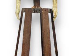 Vintage Santos Cage Doll Figure Hand Carved Painted Wood
