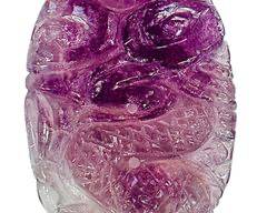 Carved Amethyst Stone Pendant
