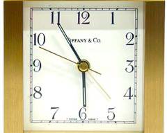 Tiffany & Co Brass Desk Clock
