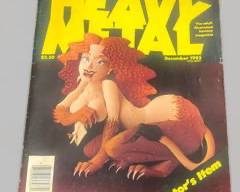 Vintage December 1985 Heavy Metal Adult Illustrated Fantasy Magazine
