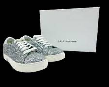 MARC JACOBS Metallic Glittery Sneakers Size 39 In Original Box
