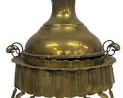 Antique Brass Brazier Set
