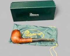 Vintage Peterson Donegal Hand Carved Wood Pipe with original Packaging
