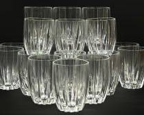 16pc Fine WATERFORD Crystal Double Old Fashion Glasses-NO CHIPS!
