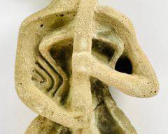 Vintage Fantastic Pour Stone Modernist Musical Sculpture Sculpture Indoor outdoor mcm Mid Century Modern
