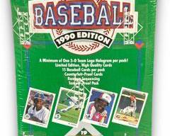 Vintage UNOPENED Complete Set Collection of 1990 Upper Deck Major League Baseball 3-D Holograms and Trading Cards visit Ararityauctions.com for our sports auction
