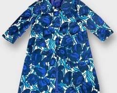 Vintage Zara Womens Floral Trench Coat Size Large
