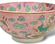 Fine Chinese Pink Famille Rose Style Porcelain Bowl
