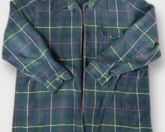 Vintage Ralph Lauren Plaid Jacket With Corduroy Collar Size 2XL
