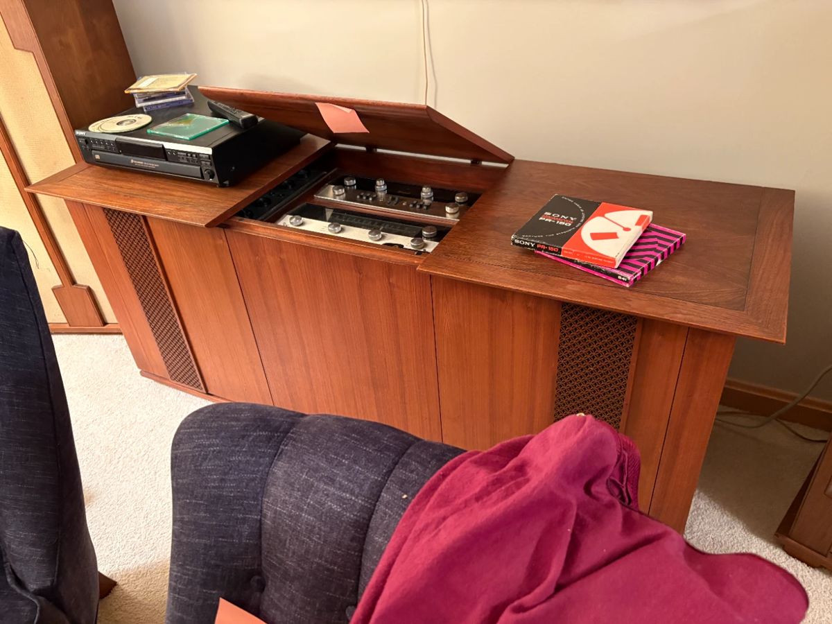 . . . and a classic McIntosh stereo cabinet -- OWNER IS UNDECIDED ON THIS ITEM -- HURRY AND MAKE HIM AN OFFER HE CAN'T REFUSE!!