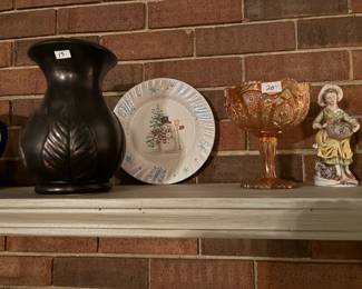 . . . nice piece of Carnival glass -- a chalice