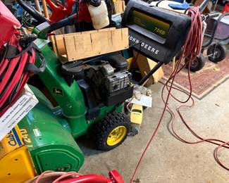 . . . John Deere snow blower
